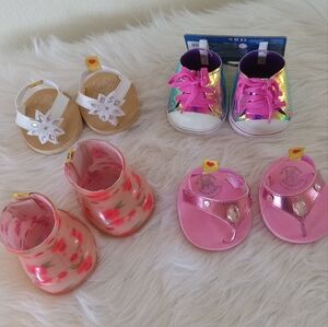 4 Pairs - Build-a-Bear Cool Cute and Fashionable Shoes - Standard Size